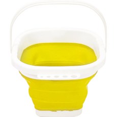 Dasababa 矽膠可折疊方形水桶, 綠色