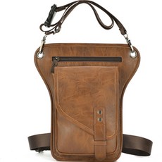 Wither Home 現代皮革運動腿掛包, 棕色