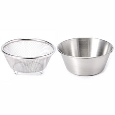 Reborn.J 不鏽鋼迷你瀝水過濾碗, 單一顏色