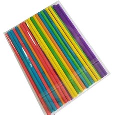 漂亮硬棒 10色圓棒 150mm, 150個, 混合顏色