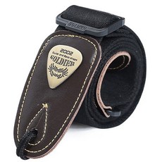 SOLDIER 素色 僅厚度不同 吉他背帶 06 加厚系列 黑色, 1個