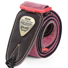 素色僅厚度不同吉他背帶 12 牛仔系列 紅色, 1個