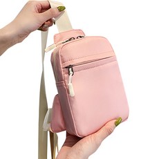 Withome 時尚彩色運動單肩包, 粉紅色