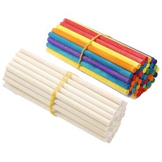 單色與彩色硬質棒 15 插棒 10mm 原色 角形, 單一顏色, 50個