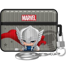 MARVEL 漫威 SD盔甲行李箱 AirPods Pro 2代保護殼, 單一商品, 索爾