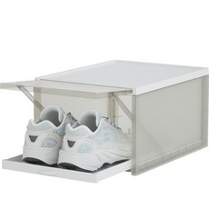 民生撿便宜組裝式鞋子收納盒, 1個, 灰+白