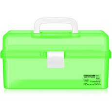 3層折疊畫具箱 03 透明綠色