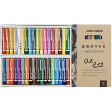 알록달록 유성 오일파스텔 02 세트, 36색, 1세트