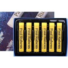 原創油畫棒 07 黃色 6入, 1色, 1個