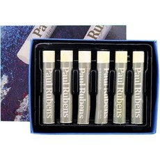 經典油畫棒 04 灰色 6入, 1色, 1個