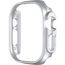 스페이스쉴드 애플워치8 울트라 호환 범퍼 PC 보호 케이스 49mm, 실버