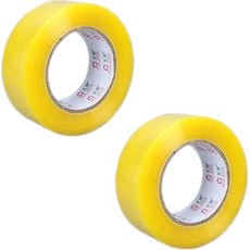 Atelier Lime箱型包裝膠帶 6cm*100m, 2個, 黃色透明