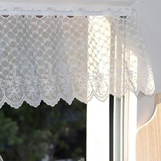 커튼그리고 화이트 바란스 레이스 커튼