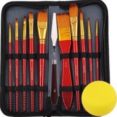 里拉高級油畫用畫筆套組, 1套, 10種