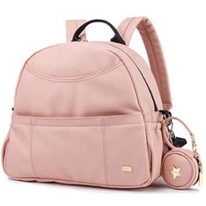 골든 데일리패션 유모차 기저귀가방 아치형백팩, 핑크