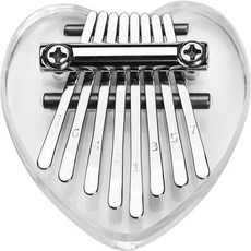 Citonic迷你卡林巴琴 透明愛心