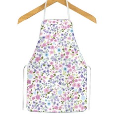 Air Flowery 普普風圖案美術圍裙 無口袋, TYPE 13