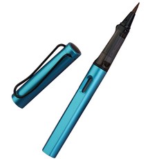 金屬萬年筆風毛筆 10 极光藍, 1個, 中