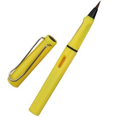 金屬鋼筆式毛筆 05 黃色, 1個, 中