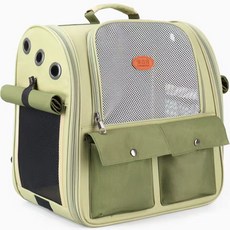 Spacecat 寵物Lucky Seven外出提籠後背包, 抹茶
