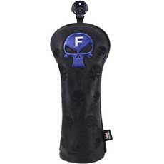 크래프트맨골프 키모 골프 해골 우드 커버, 블루, 1개