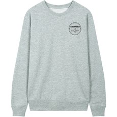 언탭트 남녀공용 써클라인 스몰로고 맨투맨 티셔츠