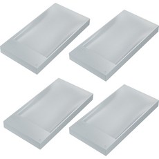 모나코올리브 실리콘 비누받침대, 펄그레이, 4개