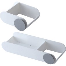 MONACO OLIVE Deli 吹風機支架 2件組, 白色(單個), 白色(單個), 1套