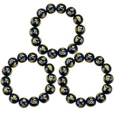 Ando 黑球念珠 16mm, 單一顏色, 3個