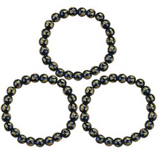 Ando 黑珠念珠 8mm, 單一顏色, 3個
