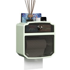 JCP 더블 레이어 드로어 티슈 커버, 그린, 1개