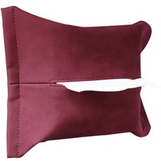 JCP 차량용 벨트 버클 티슈 커버, 버건디, 1개