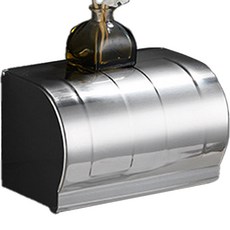 JCP 現代造型鋼製衛生紙架, 1個, C 銀色