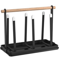 aryko 木柄杯吊架乾燥架, 黑色, 1個