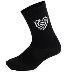 elelliving 鏈條愛心自行車襪, 黑色