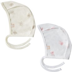 BABY&I 新生兒四季軟帽 2件組