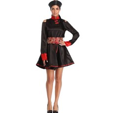 치이치이 여성용 할로윈 강시 코스튬 세트