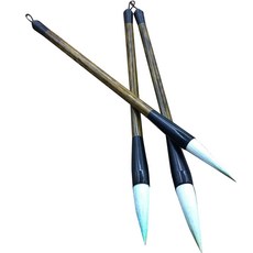 JNJ 高級木桿書法筆 小 + 中 + 大 套組, 1套, 小(5cm), 中(5.5cm), 大(6.5cm)