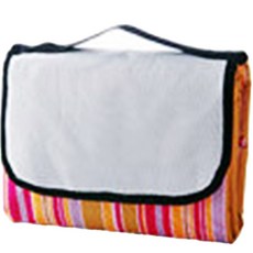 折疊提袋條紋野餐墊, 橘子