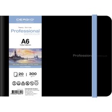 CERGIO 專業旅行硬蓋中間MOK素描本300G CE300-CP/A6, A6, 20張