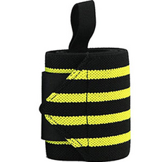 Achoral 魔鬼氈護腕 4線條紋, 黃色, 1個