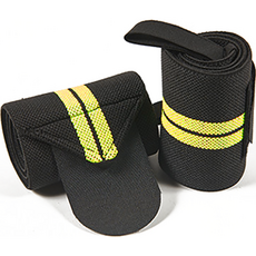 Acorral 魔鬼氈護腕 雙條紋 黃色