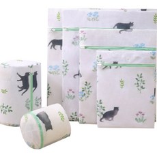 So&Young 貓咪印花洗衣袋6件組, 1套