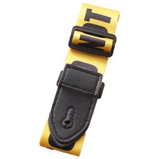 Make Mine 圖案肩帶 吊帶 吉他背帶 黃色, 1個