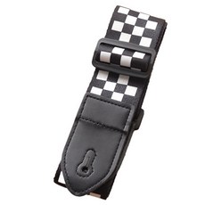 Makemine 圖案肩帶吊帶吉他背帶黑白格子, 1個