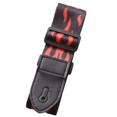 Make Mine 圖案肩帶 吊帶 吉他背帶 火焰, 1個