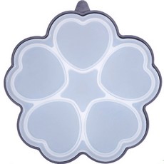 矽膠心形漢堡包烘焙模具 MP332, 灰色的, 1個