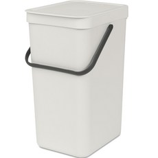 brabantia 手提式多用途垃圾桶 16L, 淺灰色