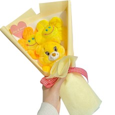 Care Bears娃娃+微笑花花束 2支組, 黃色, 1組