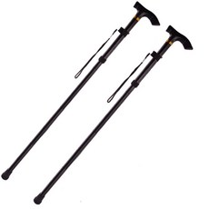 Tingall 折疊式登山健行4節手杖, 黑色